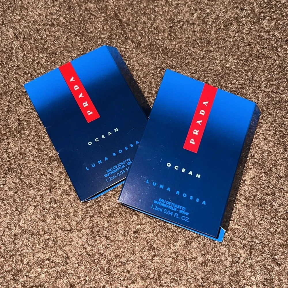 ❗️LAST 1❗️🤎5 For $25🤎 PRADA OCEAN Luna Rossa Men’s Fragrance Sample Bundle
